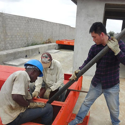 Bincen in Africa: Trusted Since 2002 35 Our technician went to Gabon to provide on-site guidance for the customer's installation