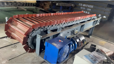 Comparison of Metering Performance Between the Metal Chain Plate Belt Scale Feeder and the Rubber Belt Type Belt Scale 2 A metal chain plate belt weigher feeder B600-L2.9m
