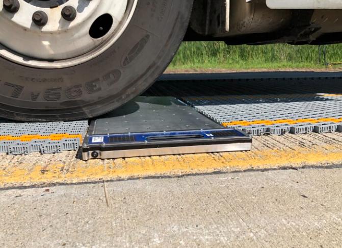 portable truck scale use steps