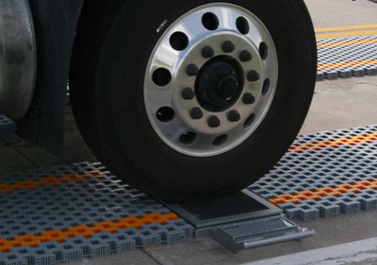 use step portable truck scale